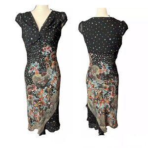 Y2K Fairy Grunge Chiffon Midi Babydoll Dress Sz 4 Whimsigoth Feminine Romantic
